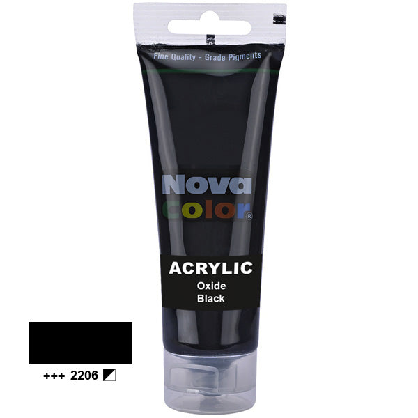 Acrylic paint Nova Color 2206 Oxide Black 75 ml.