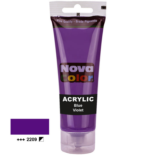 Acrylic paint Nova Color 2209 Blue Violet 75 ml.