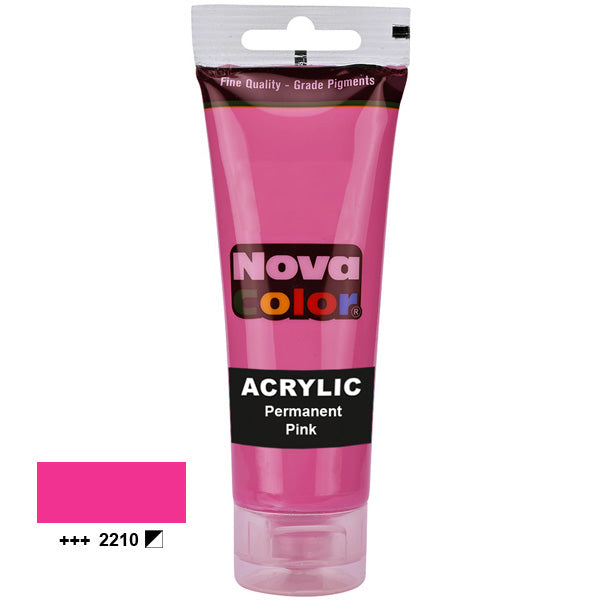 Acrylic paint Nova Color 2210 Permanent Pink 75 ml