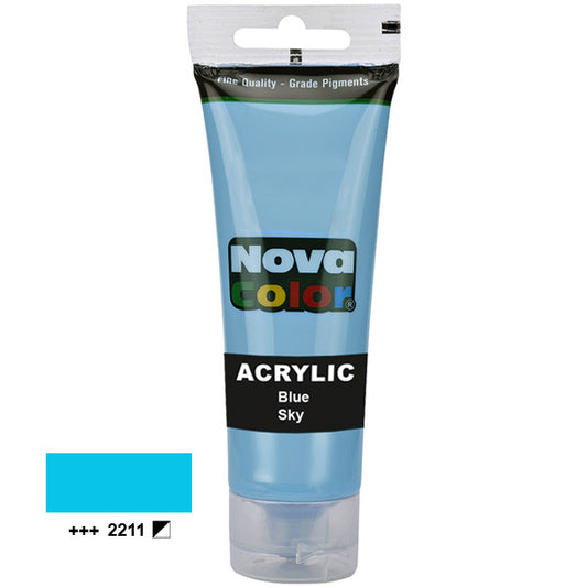 Acrylic paint Nova Color 2211 Blue Sky 75 ml.