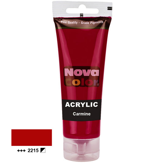 Acrylic paint Nova Color 2215 Carmine 75 ml.