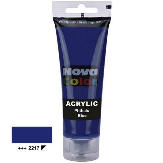 Acrylic paint Nova Color 2217 Phthalo Blue 75 ml.