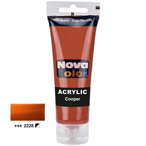 Acrylic paint metallic Nova Color 2228 Cooper 75ml