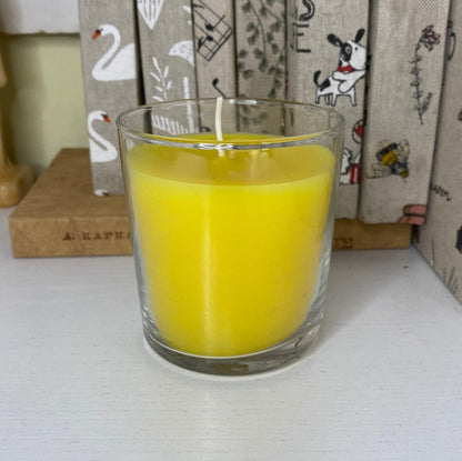 LEMON SOY Candle / Housewarming Gift / Aromatherapy Gift / Fresh Scent / Personalised Scented Citrusy Candle in Glass