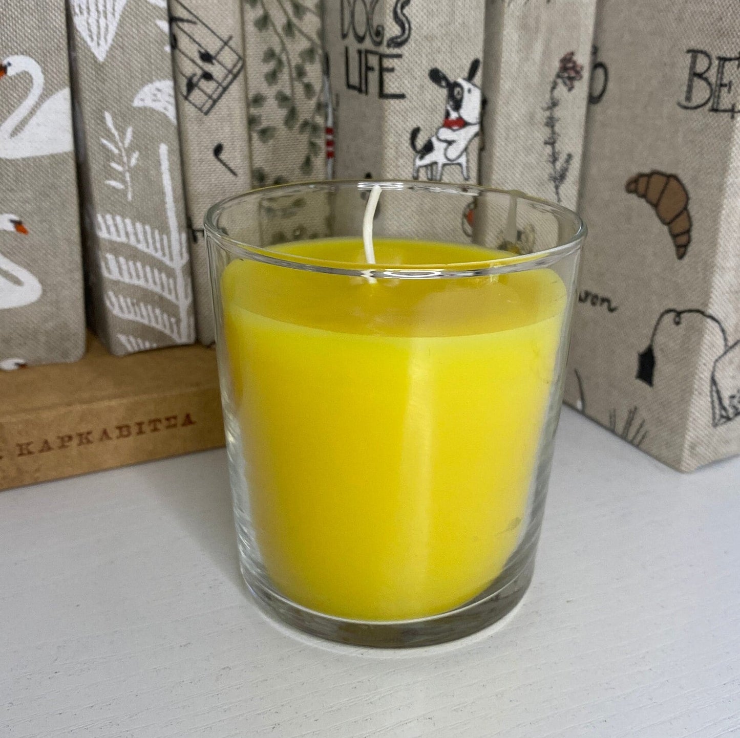 LEMON SOY Candle / Housewarming Gift / Aromatherapy Gift / Fresh Scent / Personalised Scented Citrusy Candle in Glass