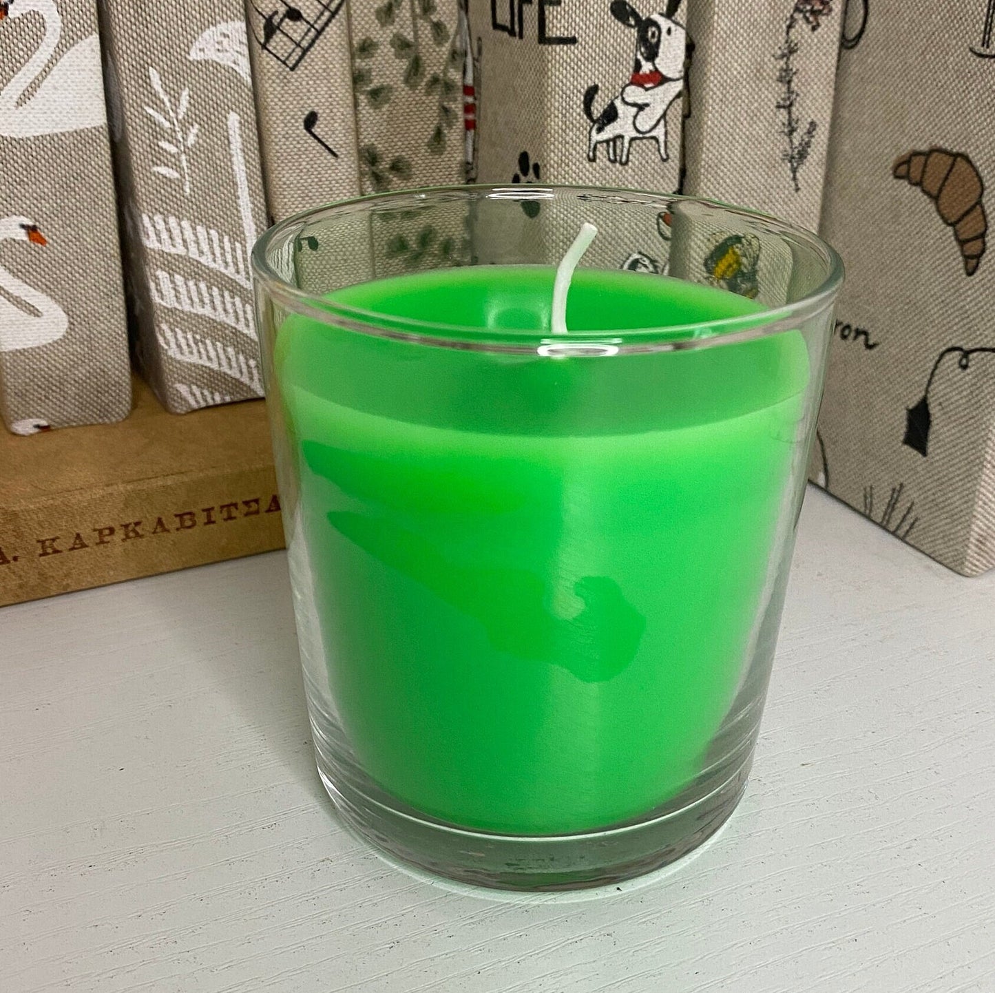 GREEN APPLE SOY Candle / Housewarming Gift / Aromatherapy Gift / Fruity Scent / Personalised Scented Candle in Glass