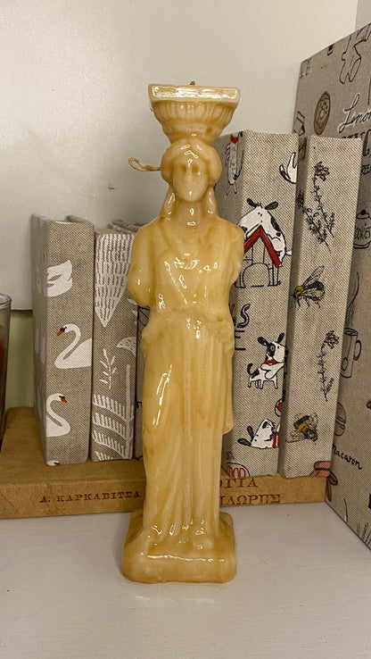 CARYATID Candle / Woman Statue / Ancient Greek Decor / Decorative Candle / Housewarming Gift