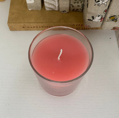 STRAWBERRY SOY Candle / Aromatherapy Gift / Fruity Scent / Personalised Scented Candle in Glass