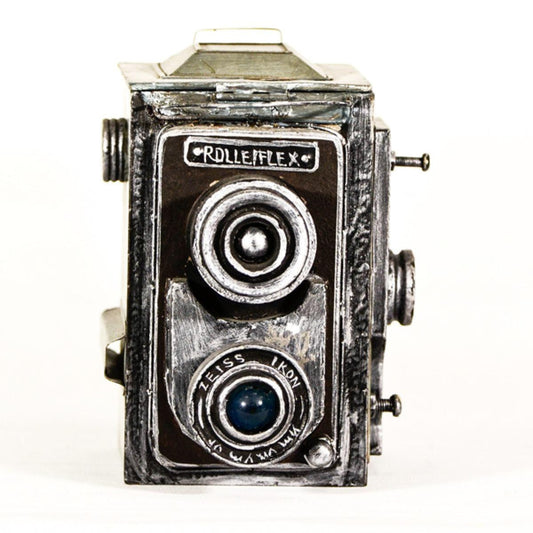 ANTIQUE CAMERA with Storage / Vintage Metal Camera Design / Decorative Nostalgic Camera / Retro Shelf Decor