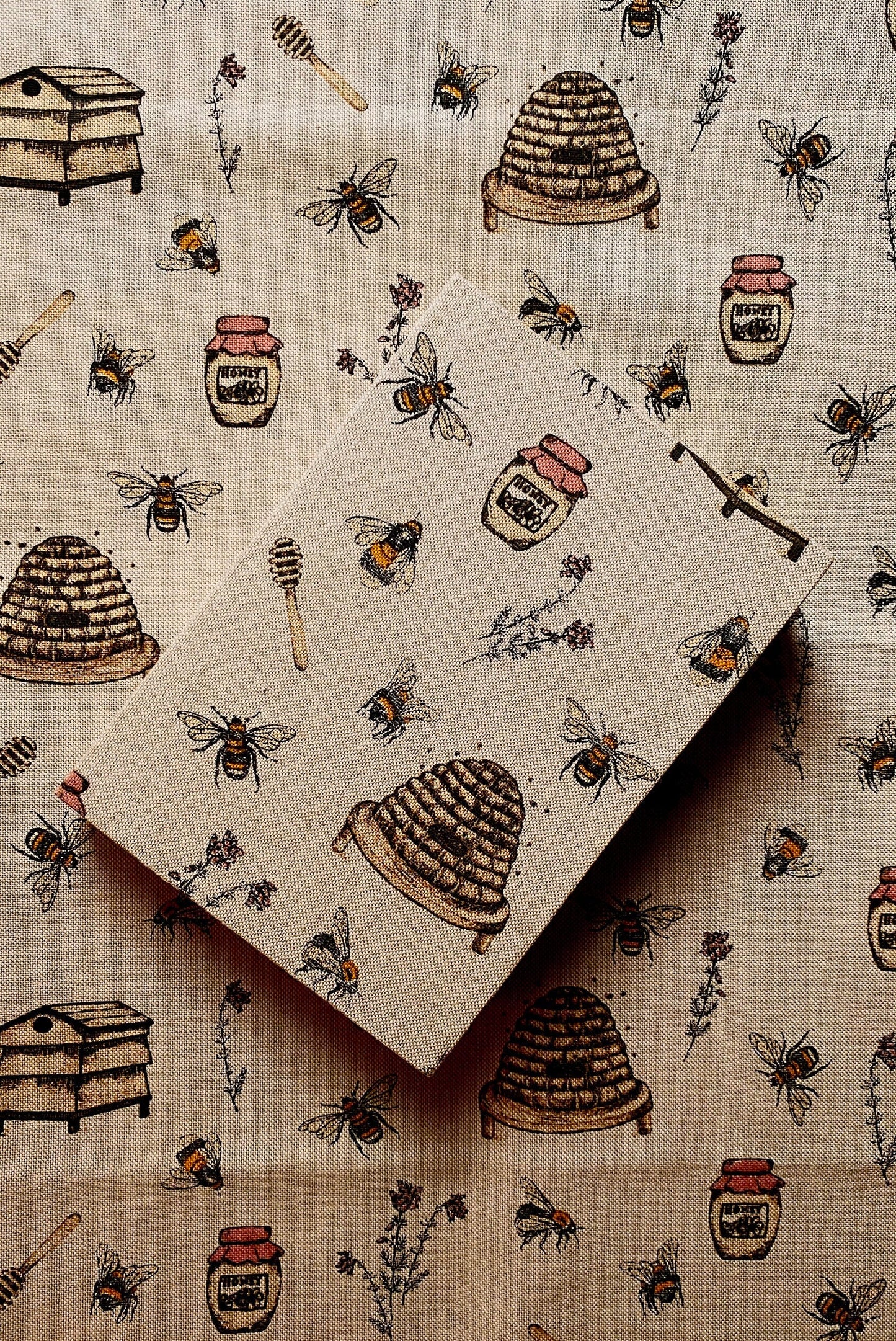 BEES & HONEY A5 journal / Animal Diary With Blank Pages / Hardcover Book