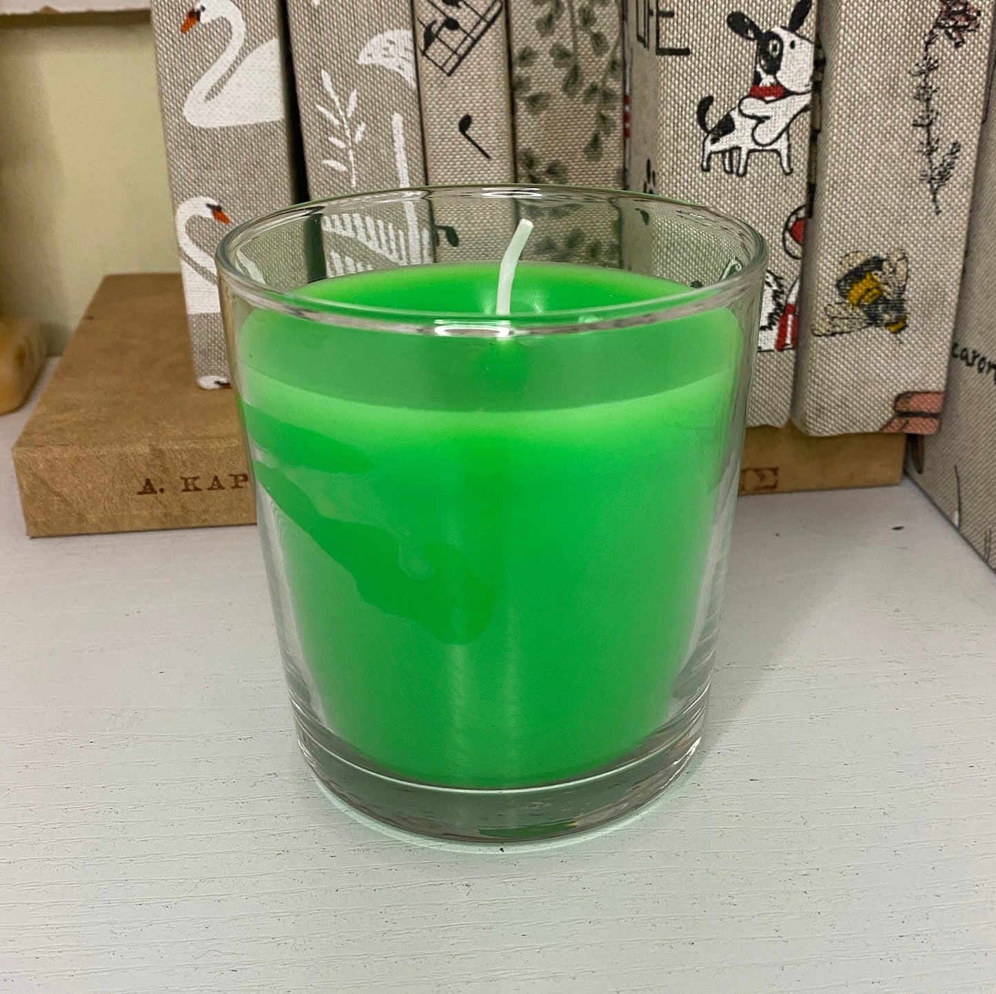 GREEN APPLE SOY Candle / Housewarming Gift / Aromatherapy Gift / Fruity Scent / Personalised Scented Candle in Glass