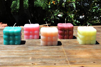 CUBE BUBLE CANDLE / Decorative / Luxury Home Decor Candle / Wedding Favor / Housewarming Gift