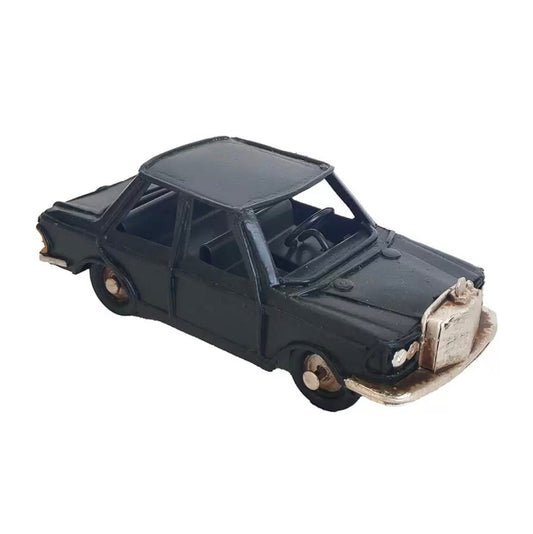 BLACK RETRO CAR Decoration / Automobile Model / Vintage Metal Toy / Classic Collectors Item / Gift Idea