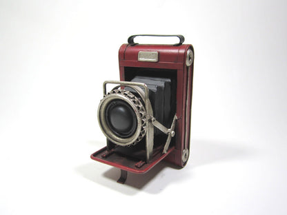 CLASSIC CAMERA ANTIQUE / Vintage Metal Camera Design / Decorative Nostalgic Camera / Retro Shelf Decor