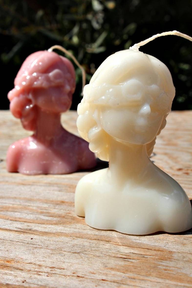 FLOWER WOMAN Candle / Girl Sculpture Decorative / Luxury Home Decor Candle / Wedding Favor / Housewarming Gift