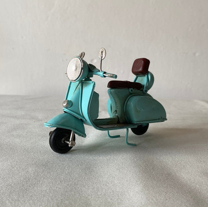 LIGHT BLUE VESPA Decoration / Scooter Metal Model / Old Vespa Model / Vintage Metal Toy / Collectors Item / Gift Idea