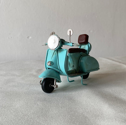 LIGHT BLUE VESPA Decoration / Scooter Metal Model / Old Vespa Model / Vintage Metal Toy / Collectors Item / Gift Idea