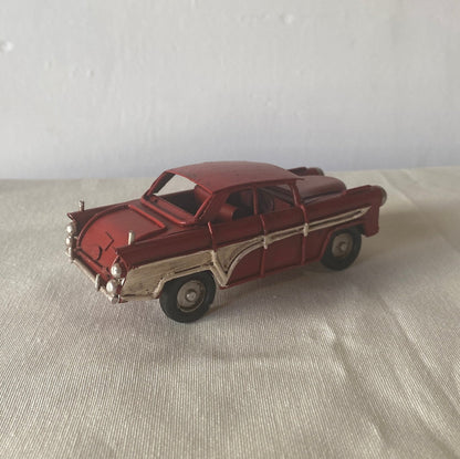 RED RETRO CAR Decoration / Automobile Model / Vintage Metal Toy / Classic Collectors Item / Gift Idea